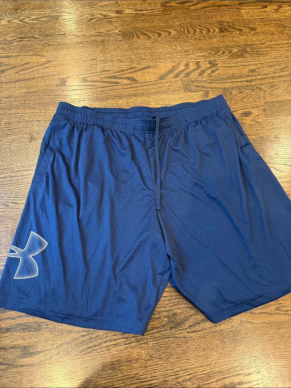 Under Armour Men's Deep Blue Performance Athletic Shorts plus xxl with pockets